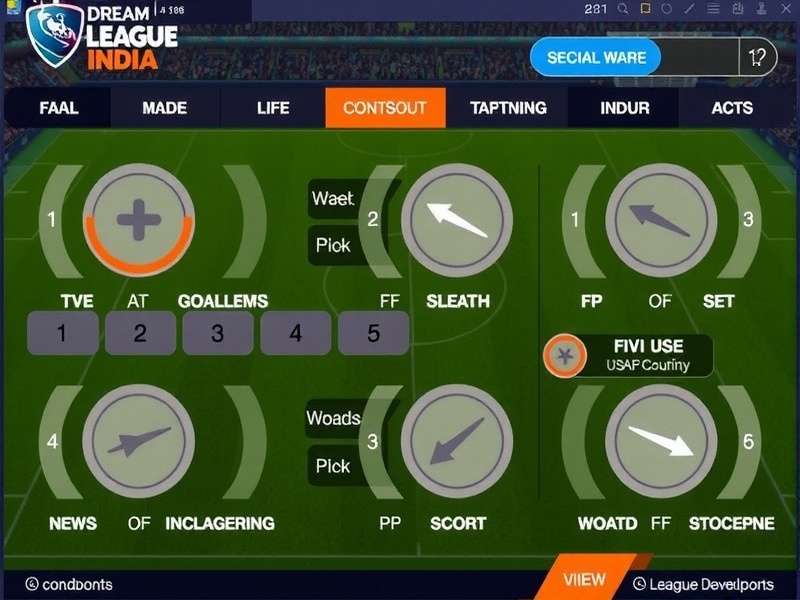 Dream League India Football Controls